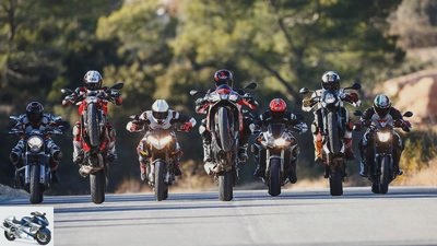 Test naked bikes Aprilia, Benelli, Ducati, Kawasaki, KTM, Suzuki and Yamaha