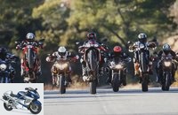Test naked bikes Aprilia, Benelli, Ducati, Kawasaki, KTM, Suzuki and Yamaha