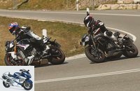 BMW S 1000 R and Triumph Street Triple RS in a comparison test
