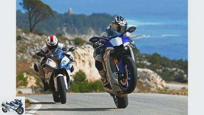 BMW S 1000 RR and Yamaha YZF-R1 in comparison test