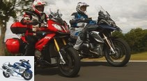 BMW S 1000 XR and BMW R 1200 GS in a comparison test