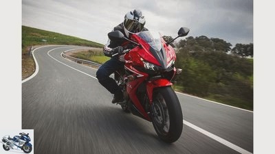 Honda CBR 500 R in the PS driving report