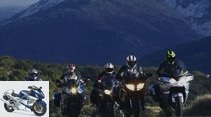 BMW, Kawasaki, Triumph and Yamaha Tourer in comparison test