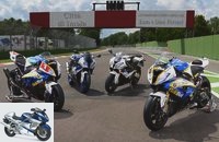 BMW works superbike, superstock HP4 and series HP4 in the test