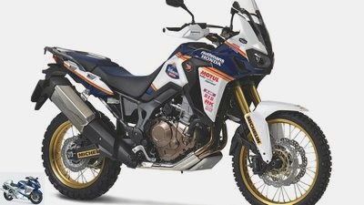 Honda CRF 1000 L Africa Twin in historic Dakar outfit