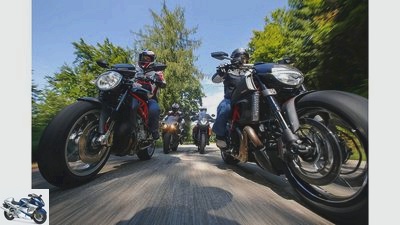 Brutale 1090, 1190 Adventure, YZF-R1, Ducati Diavel in the test