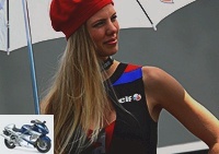 MotoGP - The sexiest umbrella girl at the French Grand Prix -