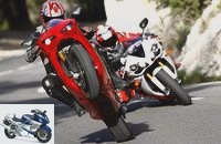Test: Yamaha YZF-R1 against Ducati 1098 S.