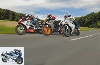Honda, Aprilia and Yamaha 125cc athletes