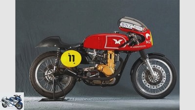 Hugh Anderson's Matchless G50 in the studio