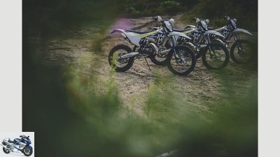Husqvarna sport enduros of the model year 2017 in the driving report