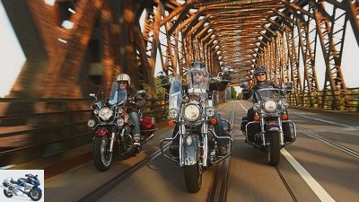 Impression - Moto Guzzi California Touring, Indian Springfield and Harley-Davidson Road King Classic