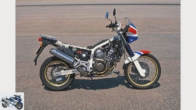 The Honda XRV 650 Africa Twin in an individual test