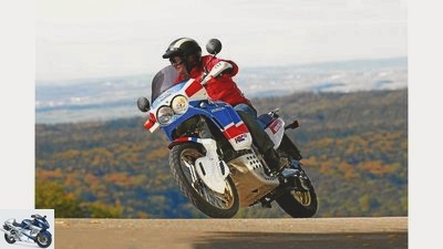 The Honda XRV 650 Africa Twin in an individual test