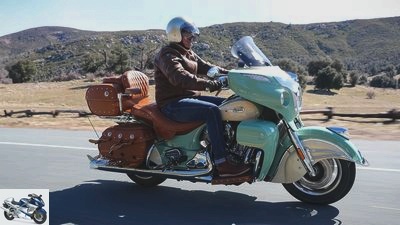 Indian Roadmaster Classic in the driving report