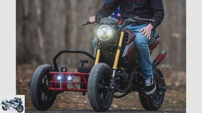 Industrial Moto LLC Project CIS: Honda Grom with sidecar