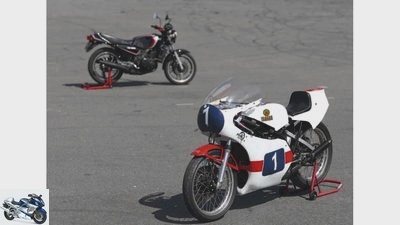 The Yamaha two-stroke RD 350 LC and TZ 350 G in comparison