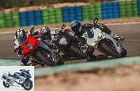 Ducati 959 Panigale, MV Agusta F3 800 and Suzuki GSX-R 750 in the test