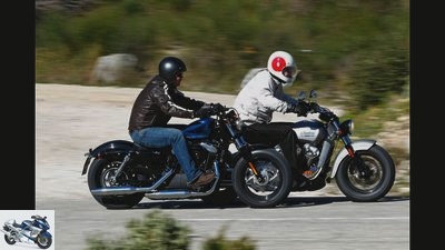 Indian Scout and Harley Forty-Eight put to the test