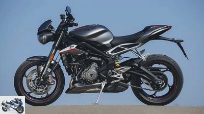 Triumph Street Triple RS in the top test