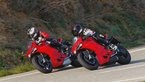 Ducati 1299 Panigale S and Ducati 1199 S in comparison test