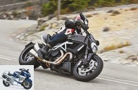 Ducati Diavel Carbon in the driving report