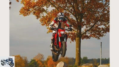 Ducati Hypermotard, MV Agusta Rivale 800, Yamaha MT-09 Street Rally in the test
