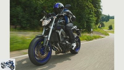Ducati Monster 821 and Yamaha MT-09 in comparison