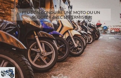 Can I drive a motorbike or scooter with the B license?