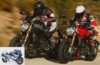 Ducati Monster 1200 S test 2016 and 2017
