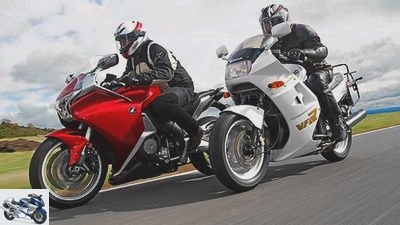 V4 motorcycles: Honda VFR 750 F and Honda 1200 F