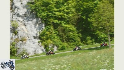 Ducati Panigale, Ducati Multistrada, KTM RC8, KTM 1190 Adventure in the test