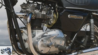 Kawasaki Z 750 B, Triumph Bonneville 750 and Yamaha XS 650