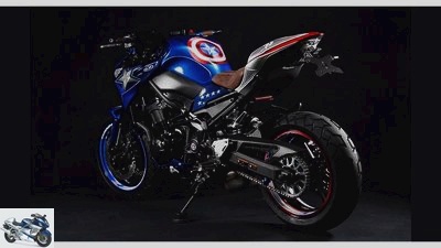 Kawasaki Z 900 Captain America: the superhero superbike