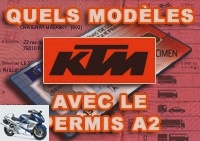 Motorcycle license - 6 KTM motorcycles for A2 license holders - KTM second hand