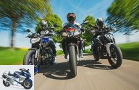 Comparison test of 125cc naked bikes - Aprilia Tuono 125, Yamaha MT-125 and KTM 125 Duke