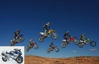 Comparison test of 450 cc motocrosss