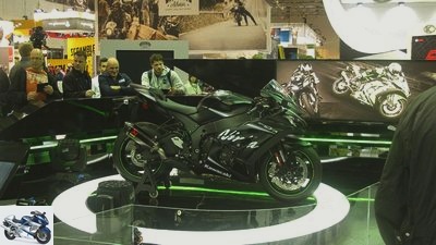 Kawasaki ZX-10 RR, Z 1000 SX and H2R at INTERMOT 2016