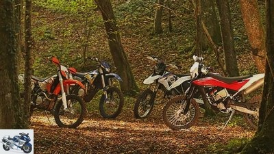 Comparison test: 450cc sport enduro bikes