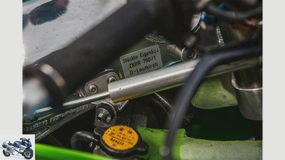 Kawasaki ZXR 750 RR in the PS track test