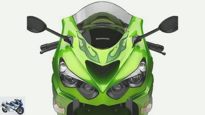 Kawasaki ZZR 1400 built in 2012 - the most powerful motorcycle in the world