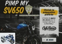 Motorcycle preparations - Pimp my SV650 game contest with the preparer Kikishop Custom - Used SUZUKI