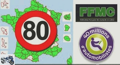 Radars - 80 km-h: 40 million motorists alongside the FFMC to block Paris -