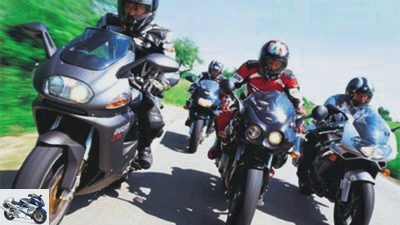 Comparison test Aprilia SL 1000 Falco, Ducati ST 4S, Honda VTR 1000 F, Voxan Cafe Racer