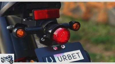 Electric motorcycle Urbet Ego: 90 km-h, 120 km range, 2,700 euros