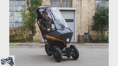 Electric tricycle Bicar - like the BMW C1 with three wheels