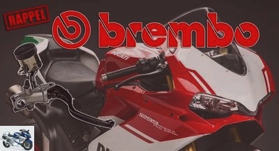 Recalls - Recall in France of motorcycles fitted with certain Brembo brakes -