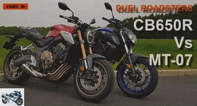 Roadster - Video test: Duel Honda CB650R Vs Yamaha MT-07 - Pre-owned HONDA YAMAHA