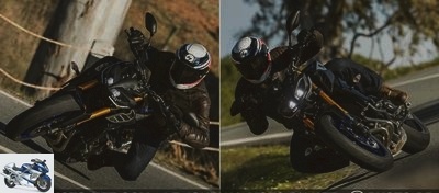 Roadster - Yamaha MT-09 SP test: the one we SPEED! - MT-09 SP test page 2 - Dynamics: finally on the rails