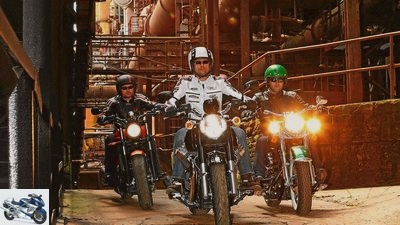 Comparative test cruiser from Harley-Davidson, Moto-Guzzi and Victory